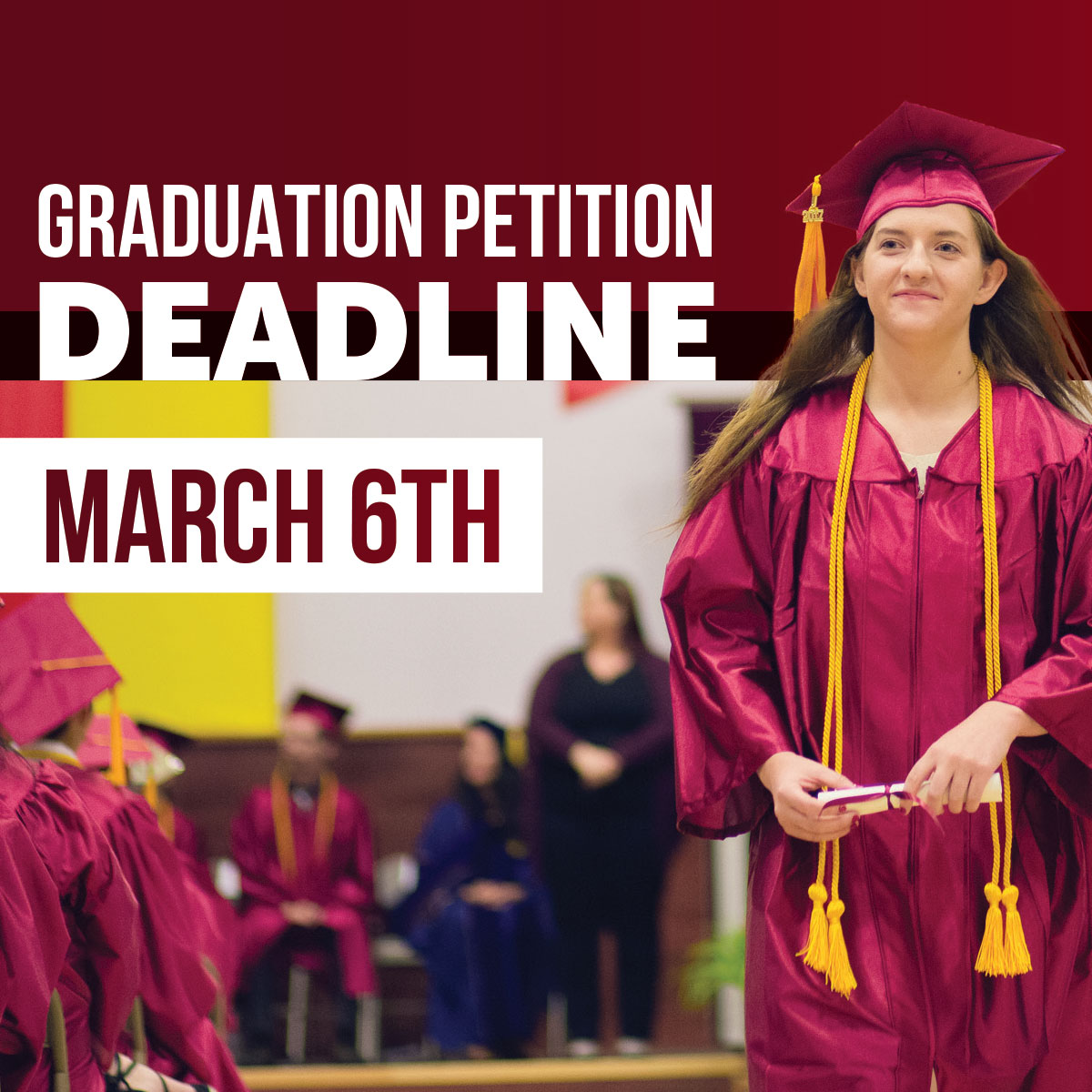 graduate in cap and gown