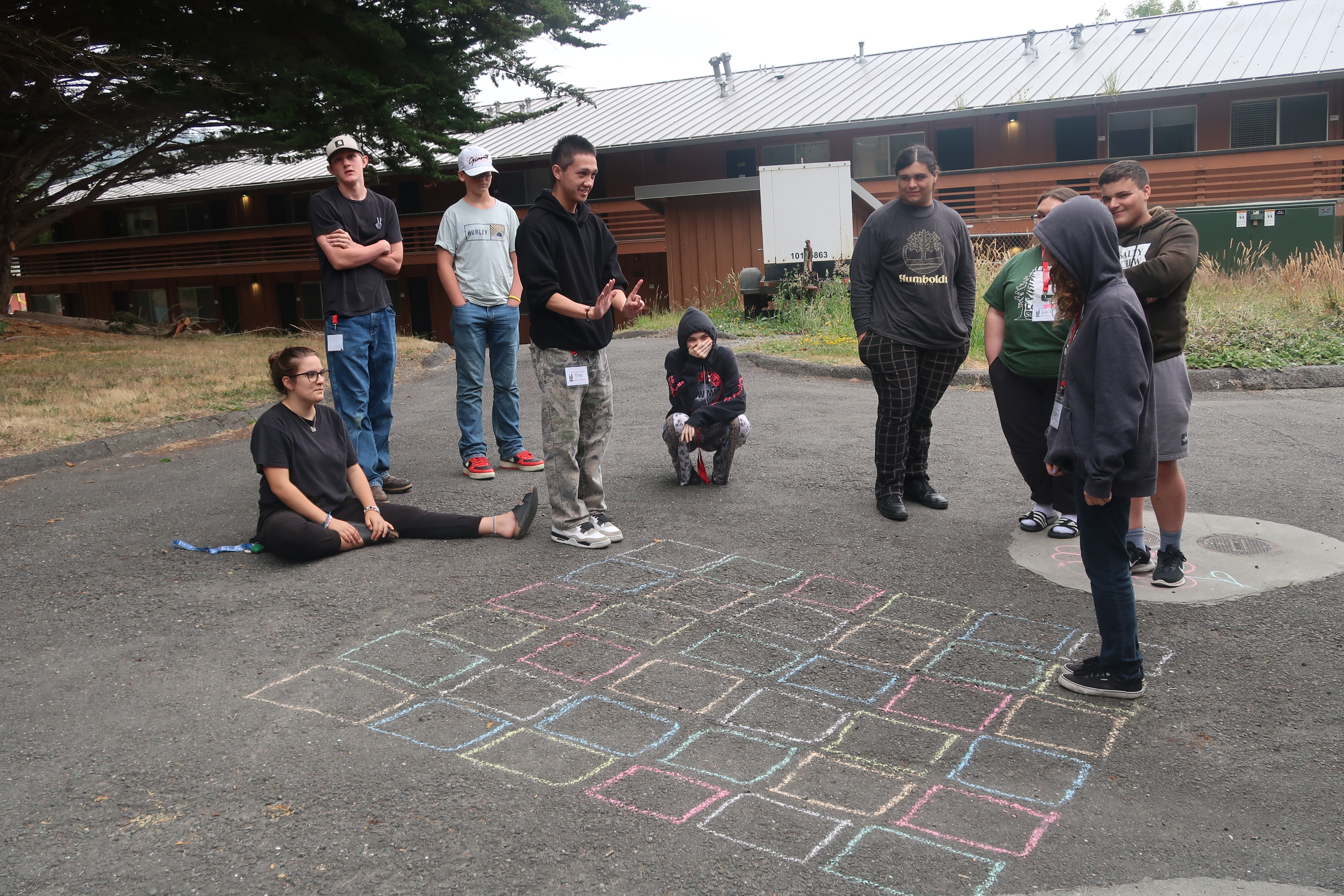 Picture of students at College of the Redwoods, Upward Bound students